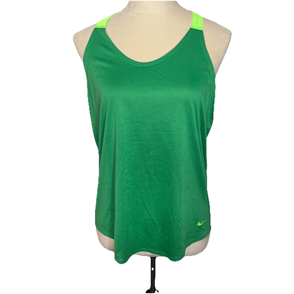 Nike Tank Top Dri-Fit Women's M Racer T-Strap Back Loose Running Workout Gym